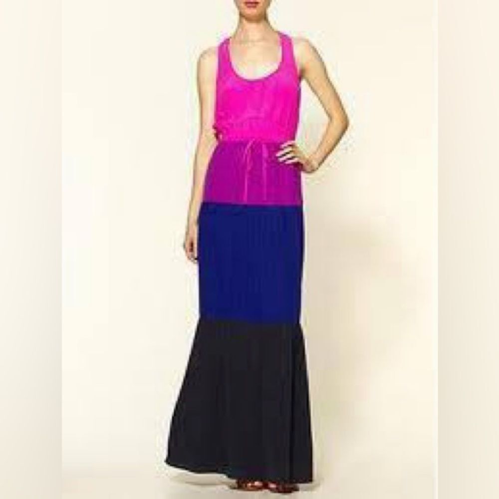 Twelfth Street by Cynthia Vincent Silk Maxi Dress Size XS Lightweight Long Dress